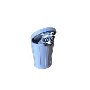 Raccoon & Trash Can Combo
